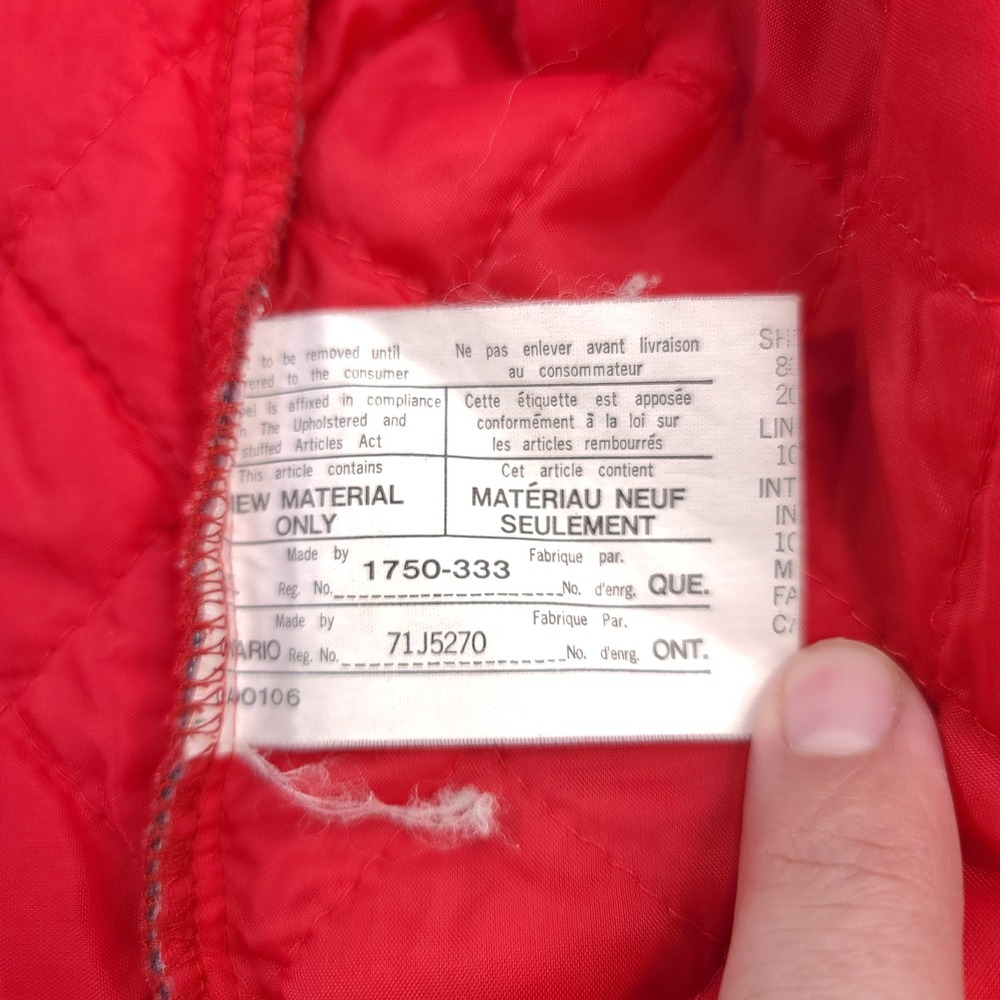 Bar-M Rancher Shirt Jacket Mens 2XL Red Plaid Quilted Flannel Snap Front - Picture 8 of 8